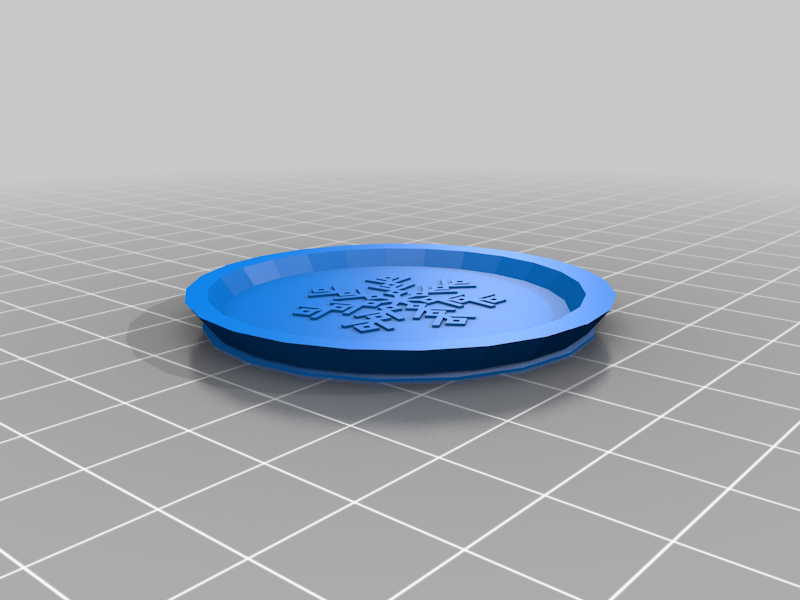 snowflake coaster
