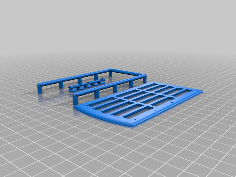 scx24 Chevy C10 roof rack with 3mm led light ramp