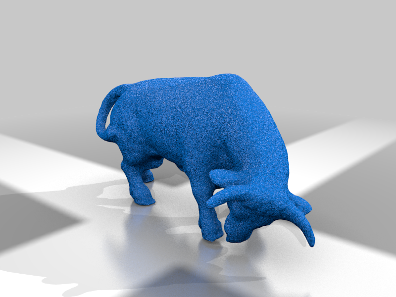 Charging Bull - Realistic Bull 3D Model