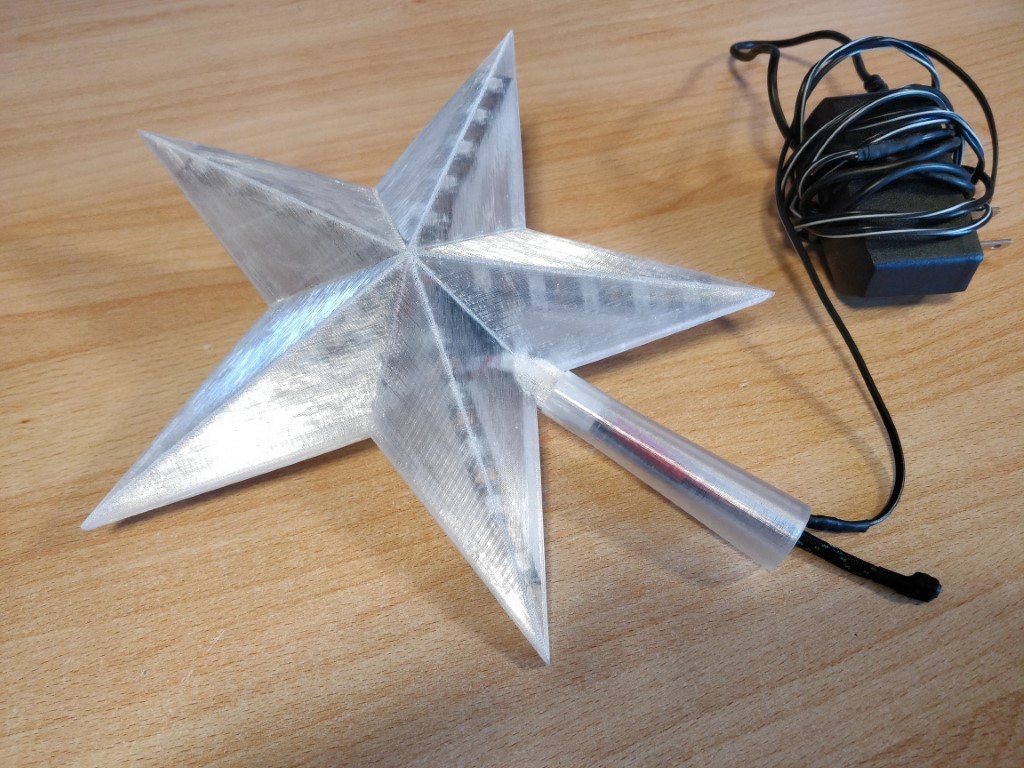 Christmas tree topper star with led lights