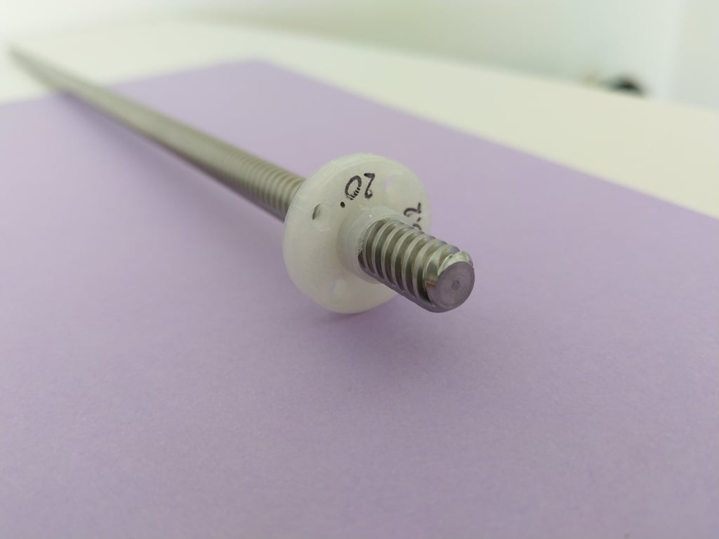 Printable Lead screw Nut T8 Lead 8mm - replacement - Nylon print