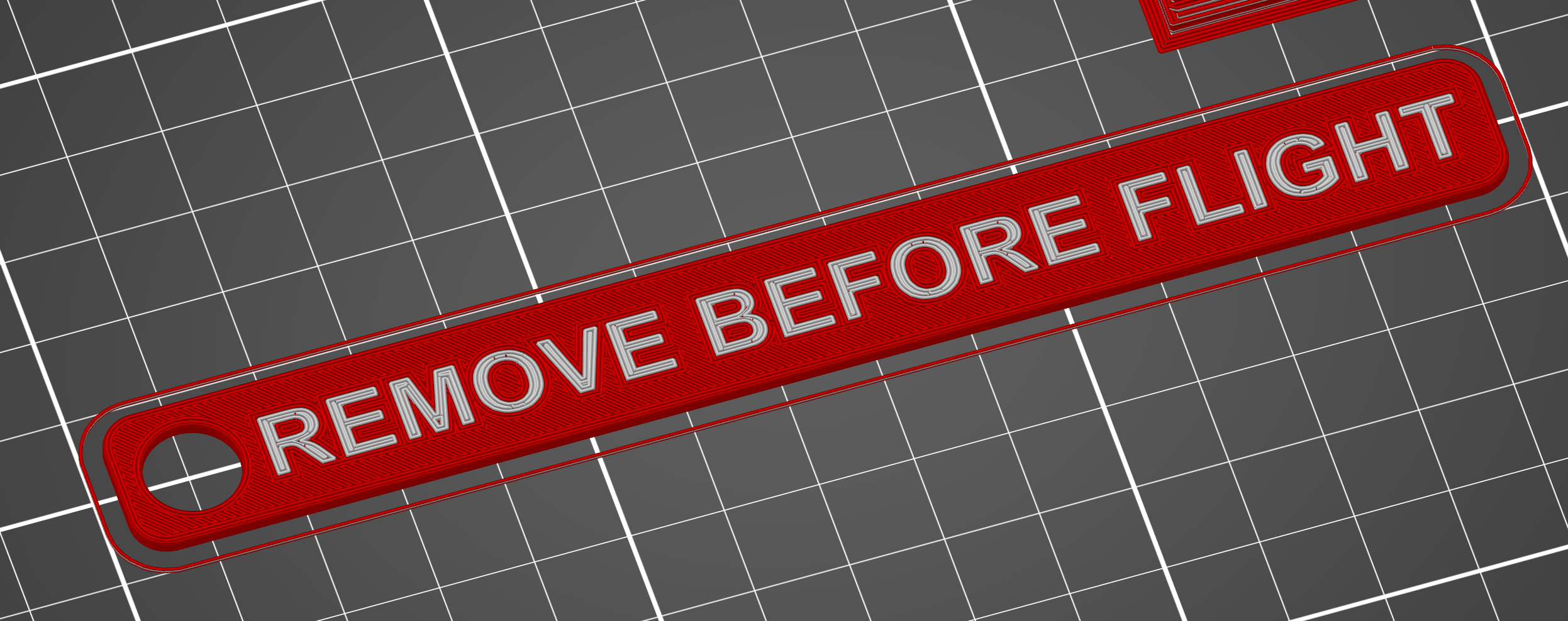 Remove Before Flight Tag Multi-part
