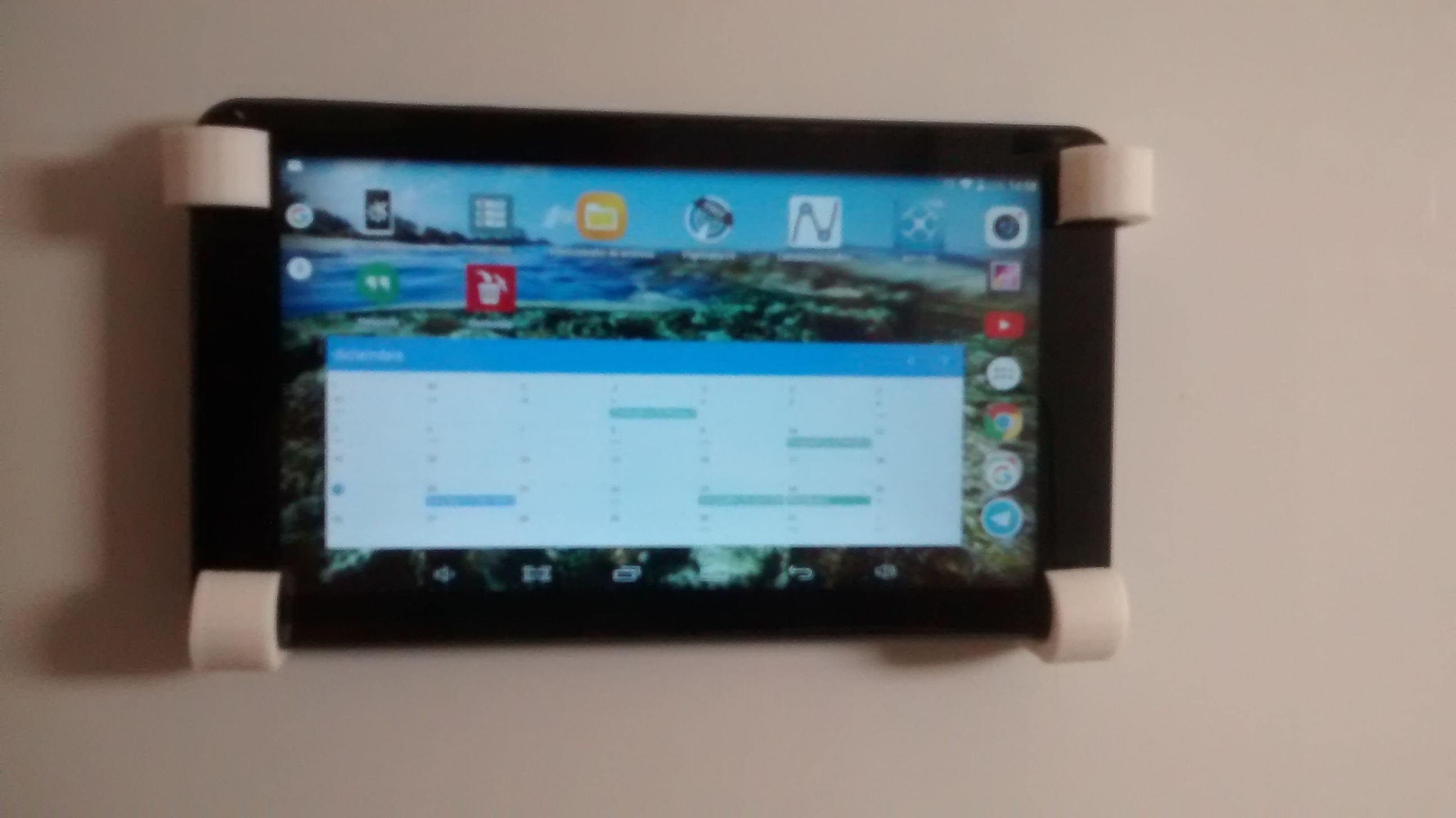 tablet support for refrigerator