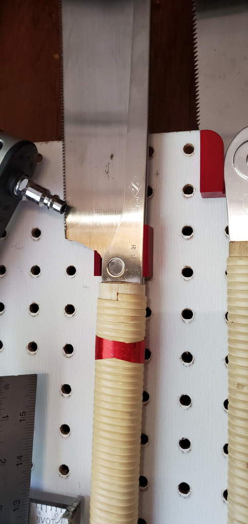 Pull Saw Pegboard Holder