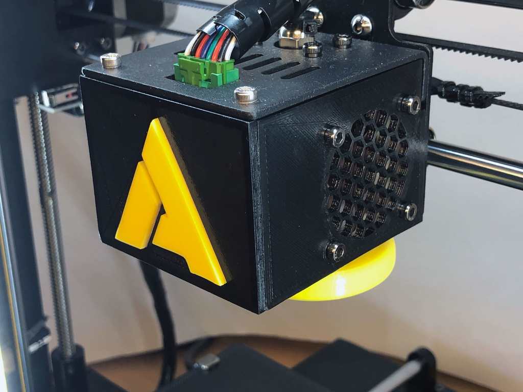 Anycubic I3 Mega-S Printhead Case Cover Honeycomb Hotend Fanbox Upgrade