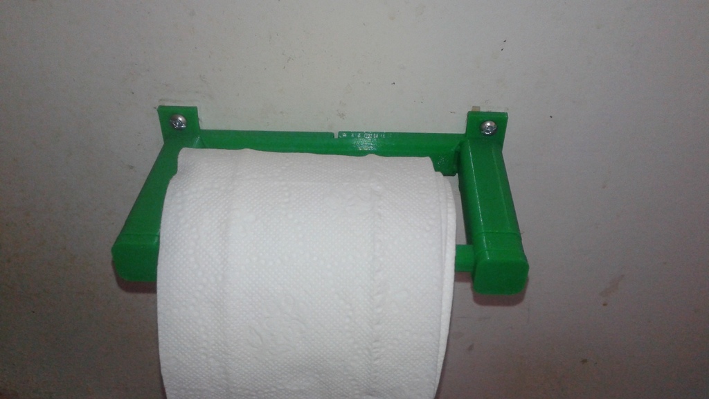 Minimalist quick change toilet paper holder (split base)