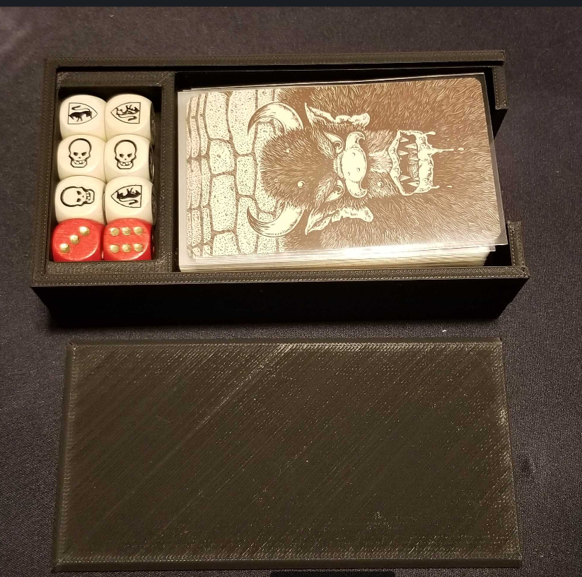 HeroQuest Card and Dice Box with Sliding Lid
