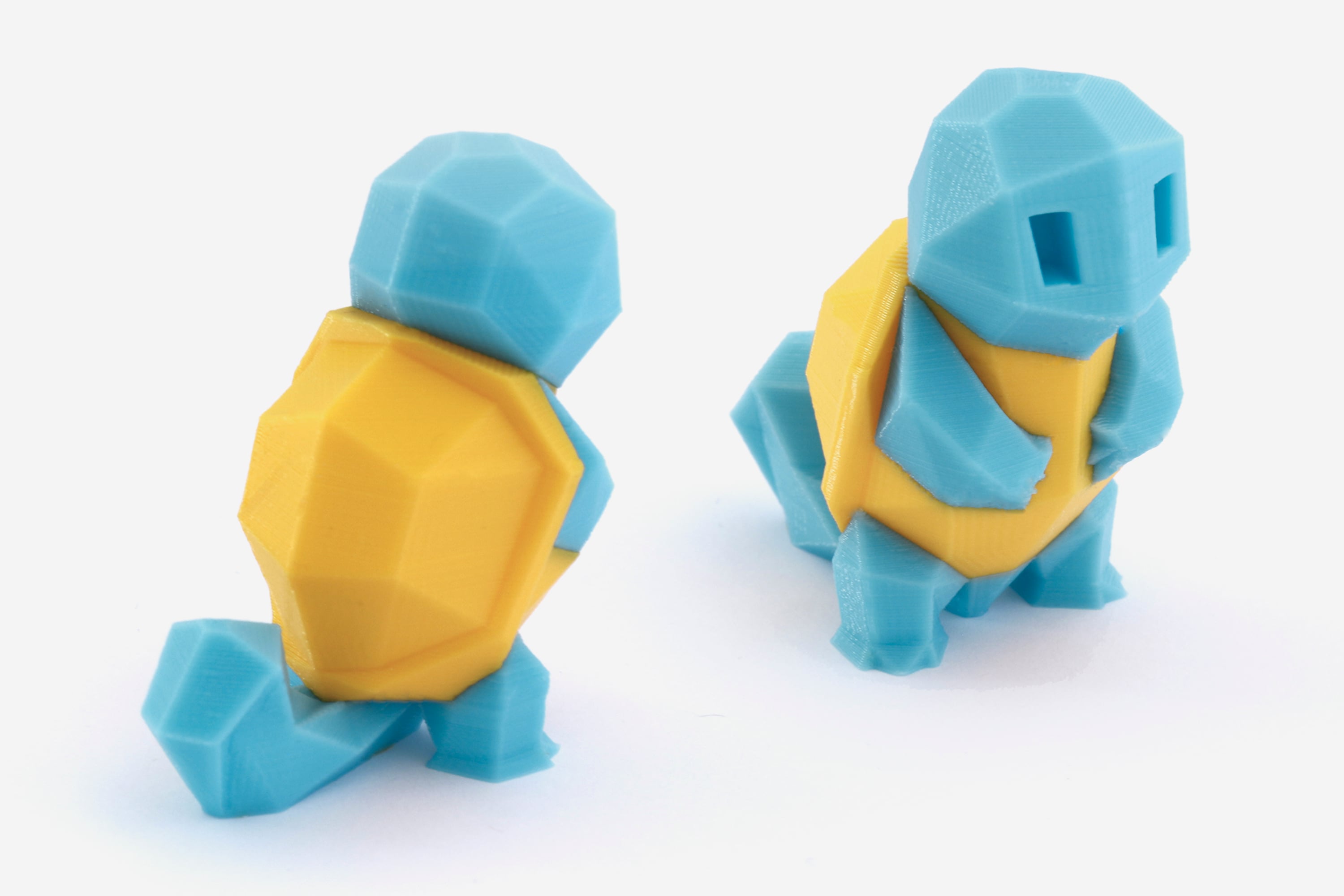 Low-Poly Squirtle - Multi and Dual Extrusion version