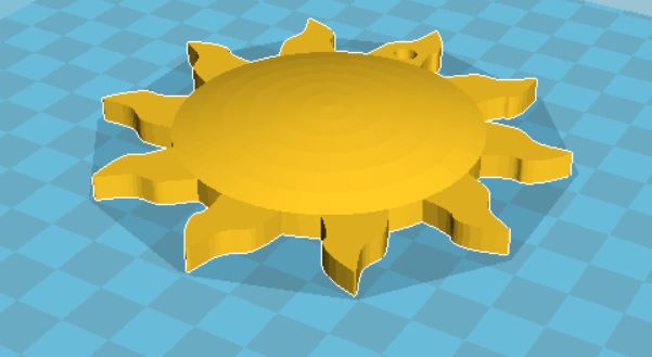 Sun Key Chain