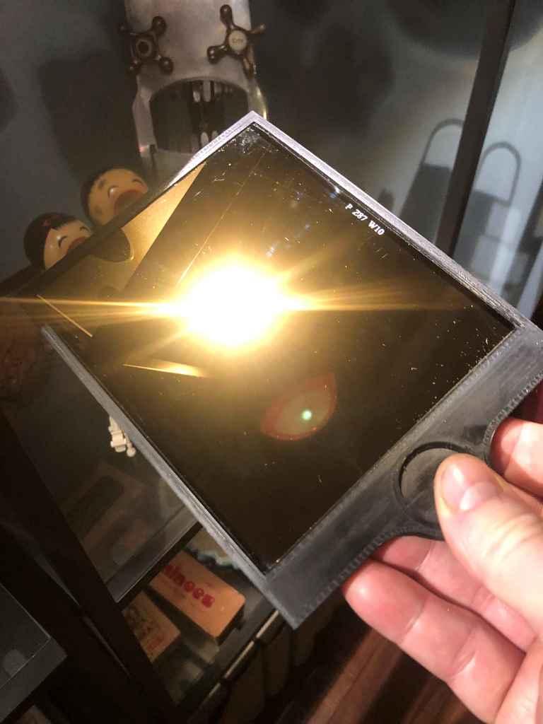 Welding glass filter holder for video matte box 