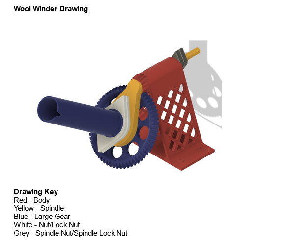 Improved Wool/Yarn Winder - Power driver driven