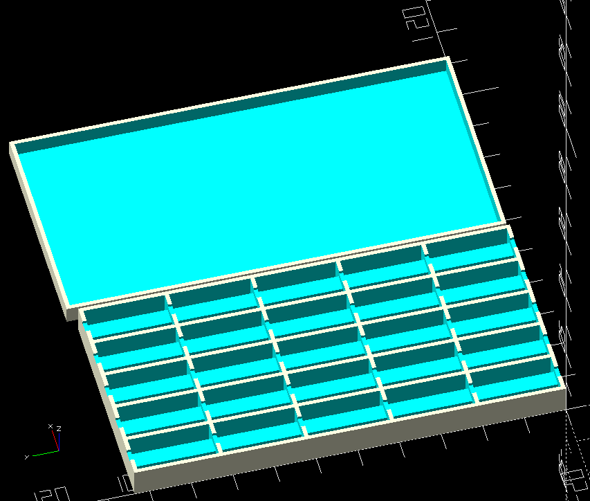 DIP IC Holder with Cap (Customizable in openSCAD)
