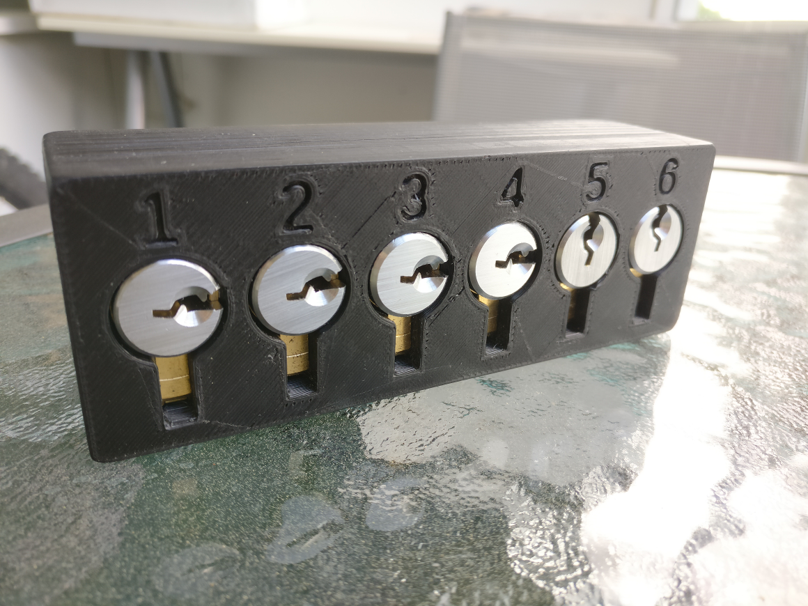 Modular toool training lock set holder