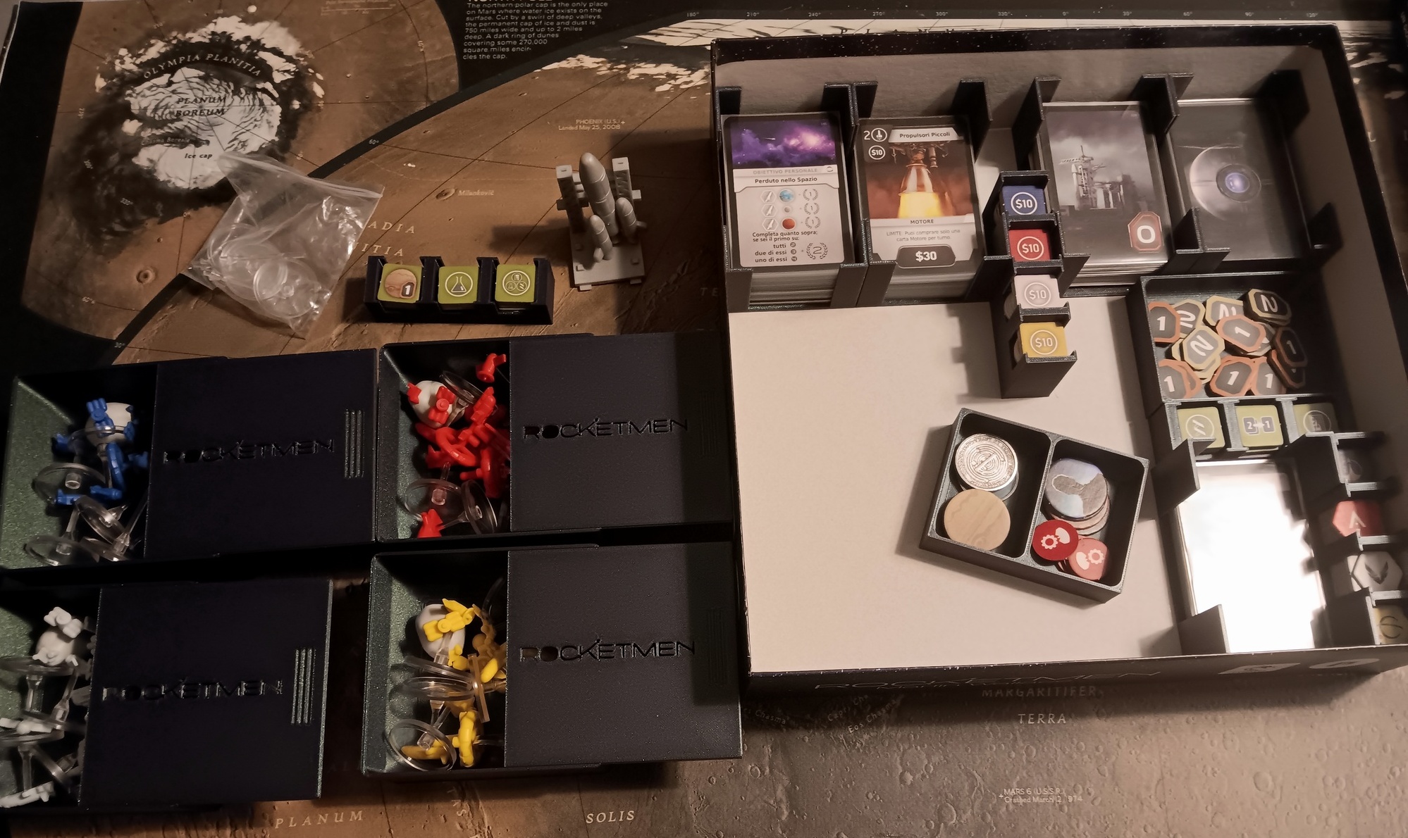 Rocketmen Phalanx Games Martin Wallace Minia Boxes (x Insert Organizer)