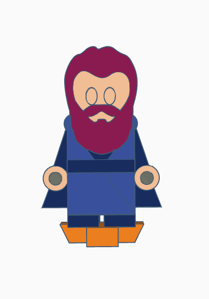 Flatminis Continued Male Dwarf Robes