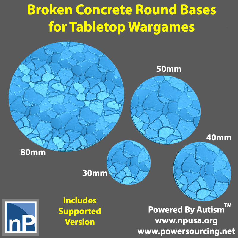 Bases for Wargames - Broken Concrete