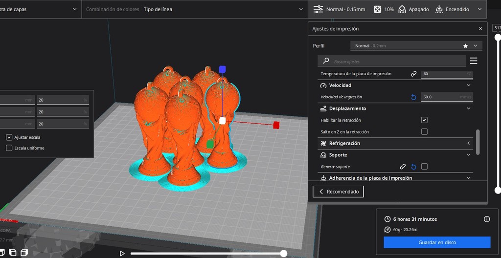 copa keychain  3D model