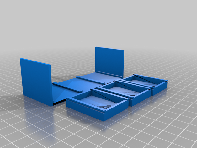 FICHIER pour imprimante 3D : salon - bibliothèque - salle a manger  - Page 3 Featured_preview_Three_Drawer_Coffee_Table