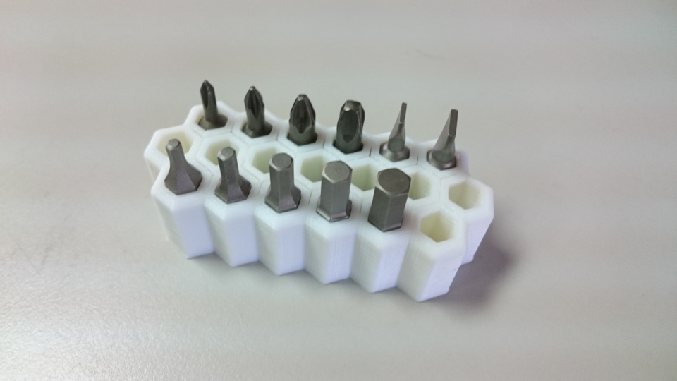 Magnetic Honeycomb Hex Bit Box 6.35mm