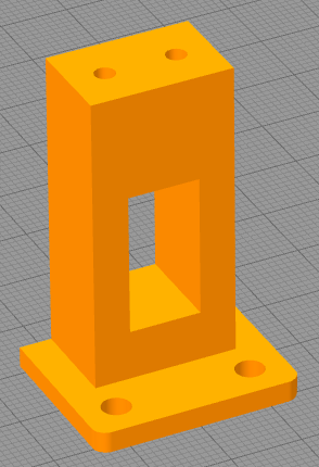 Virtual Pinball Service Button Mounting Block