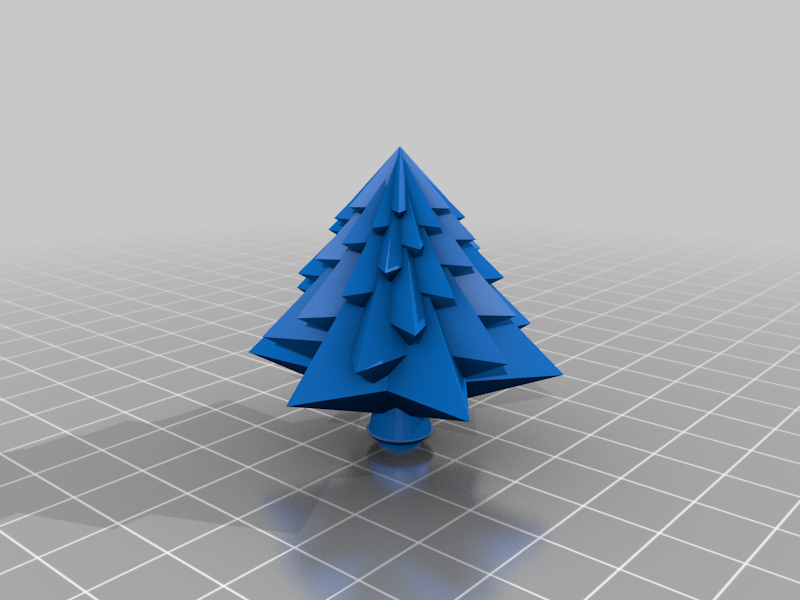 Lego Compatible Pine Tree (low Poly)