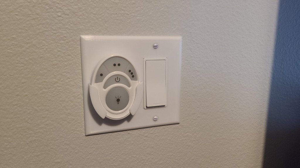 Single Switch Cover with mount for Kichler Fan Remote