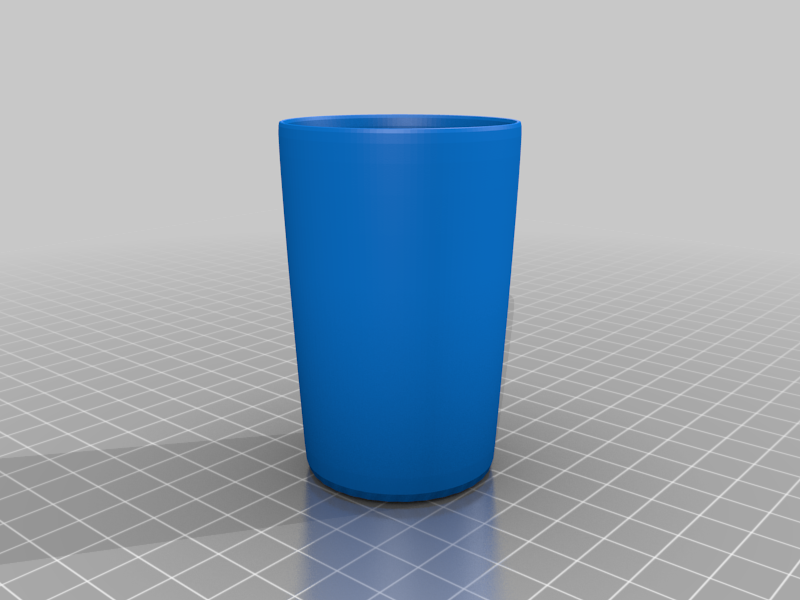 Simple water drinking glass