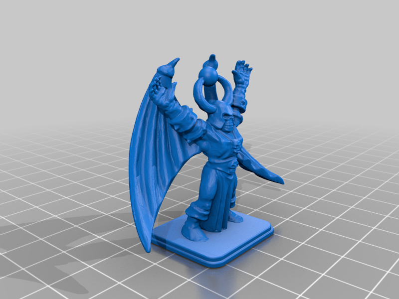 HeroQuest Chaos Sorcerer with gargoyle wings
