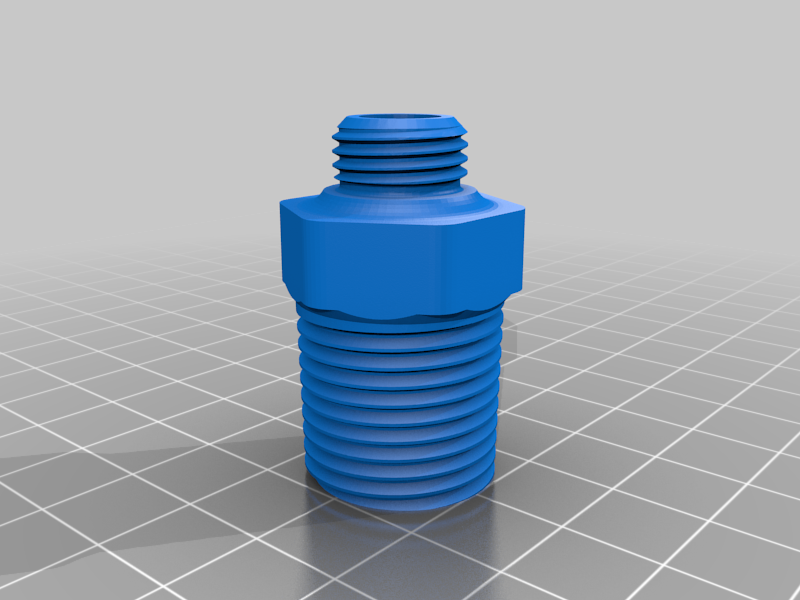 1/4" BSPP to 1/2" BSPT adapter