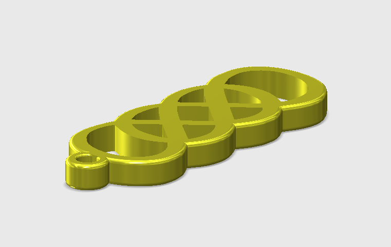 Double Infinity Keychain