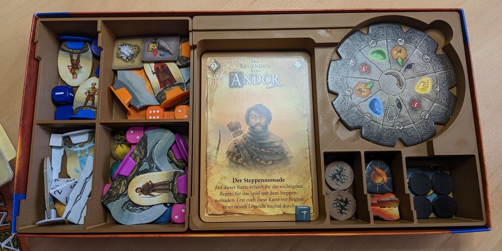 Legends of Andor Magical Heroes Expansion Organizer