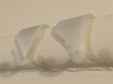 Parametric Hooks For Picture Rails (Often In Older Houses)