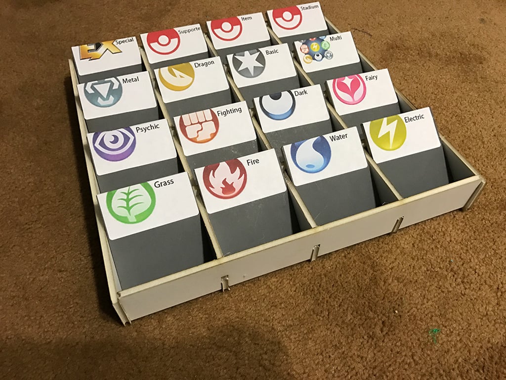 Trading Card Sorting Box - DXF