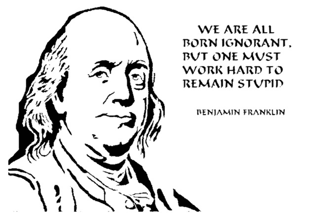 Benjamin Franklin stencil