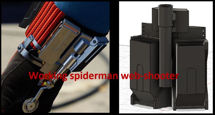 spider-man homecoming working home made webshooter