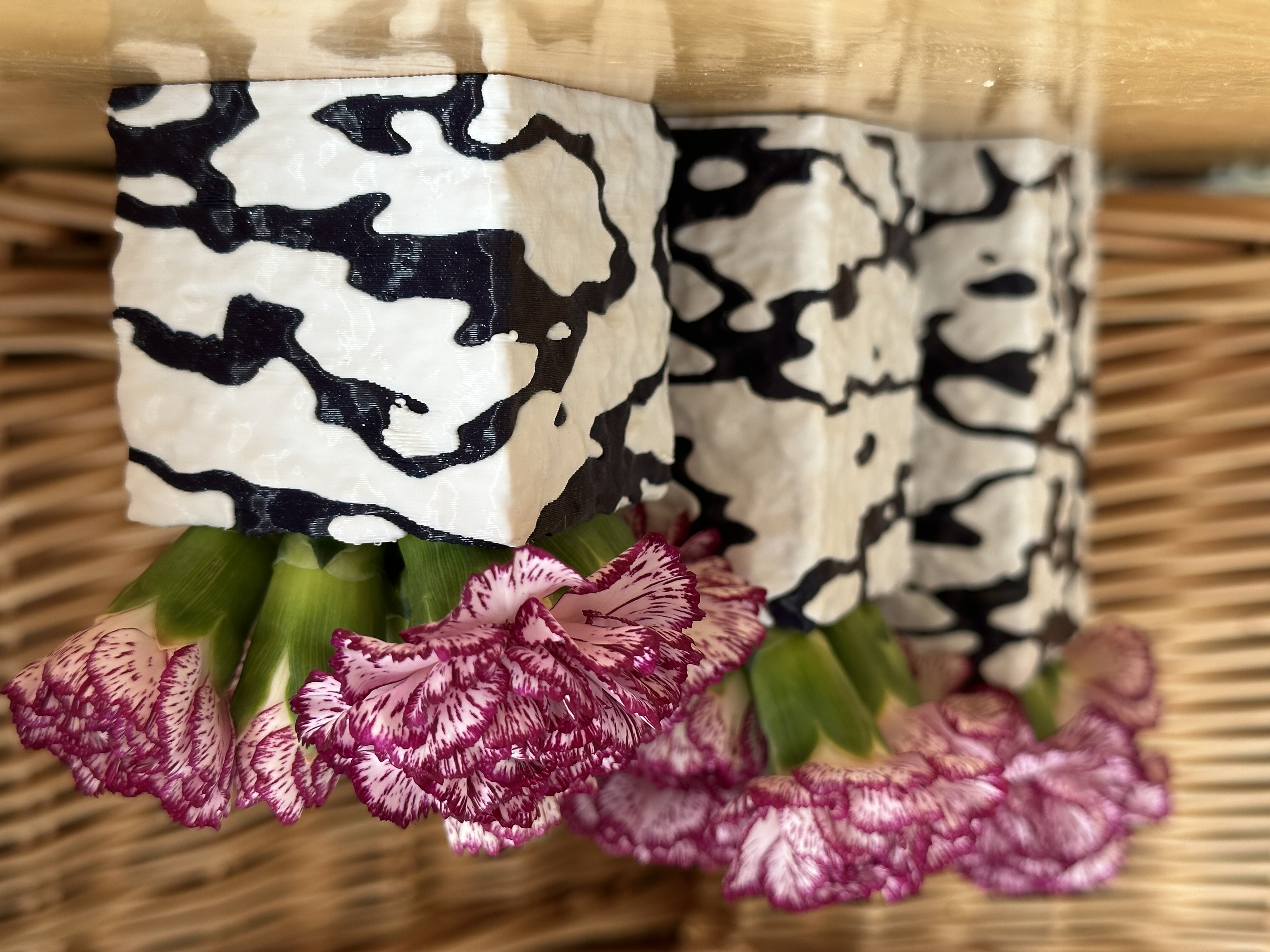Square Marble Vases