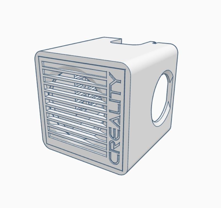Creality Ender 3 V2 - Clean Shroud 2.0 (40x20mm Hot-End Fan, 4010 Blower Fan)