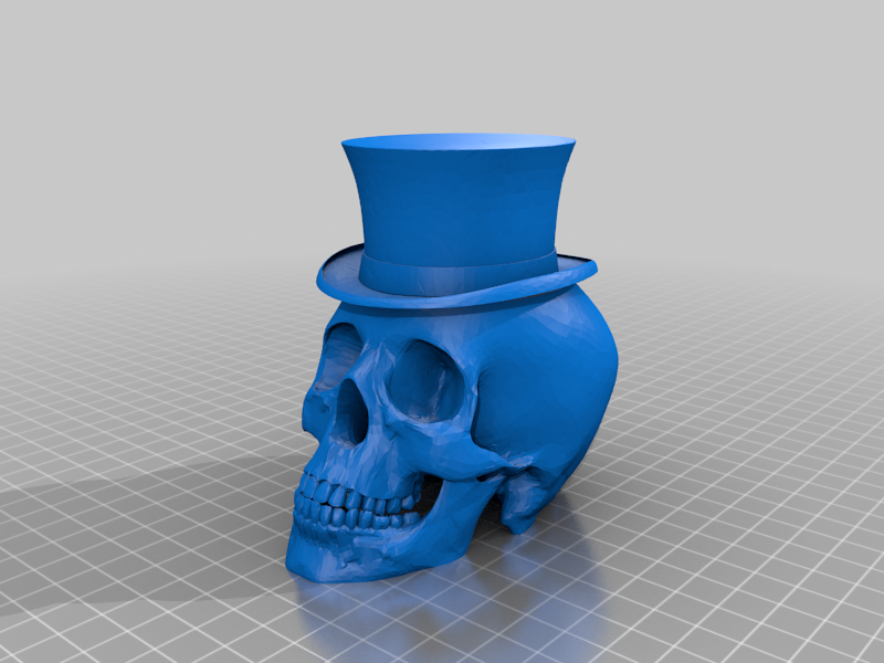 Skull With Top Hat