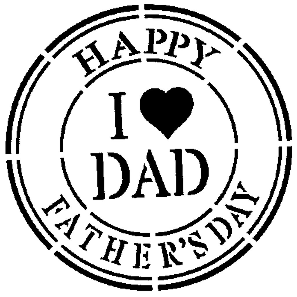 Father's Day stencil
