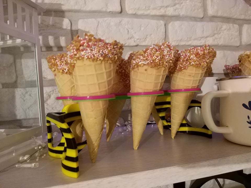 Ice Cream/Waffle Cone Holder for birthday party