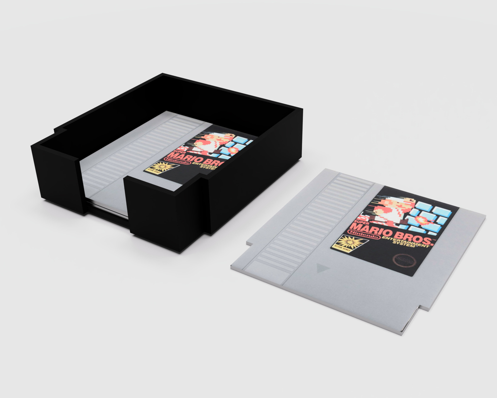 NES cartridge coaster holder