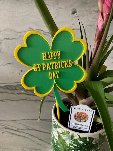 Happy St Patricks Day Sign Plant Stake