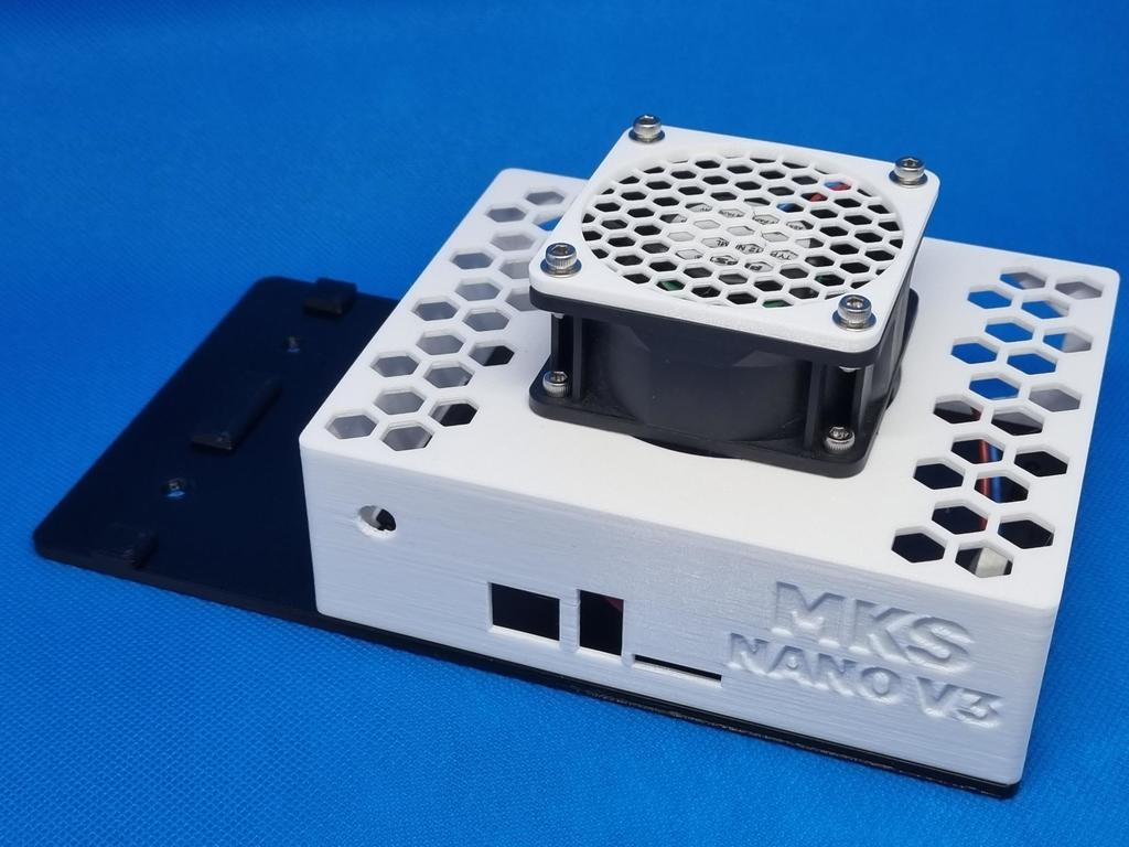 MKS Robin Nano V3 Case Remix for 4040 Extrusion Profile and 60mm Fan