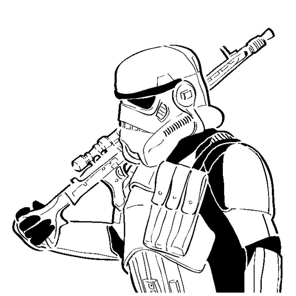 Storm Trooper stencil 2