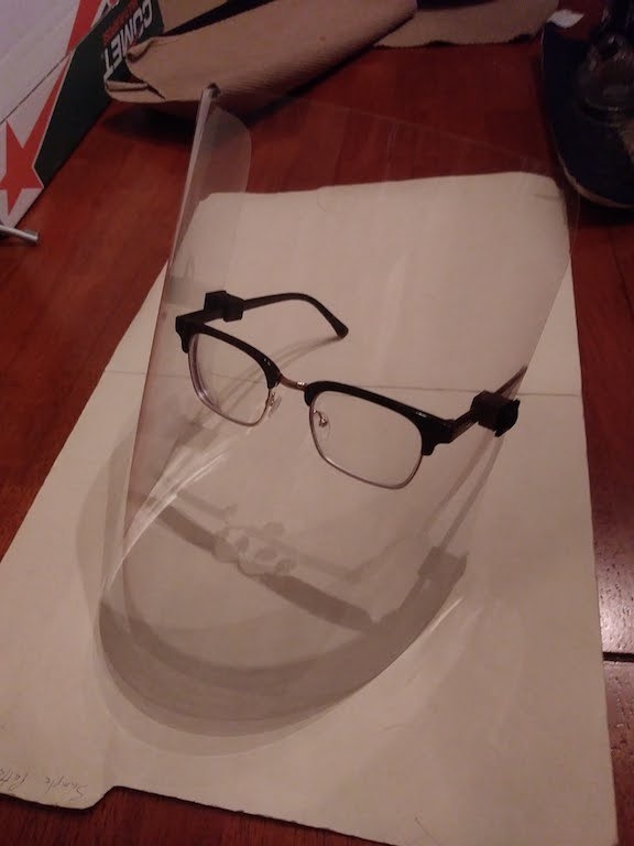 Face Shield that Clips onto Your Glasses