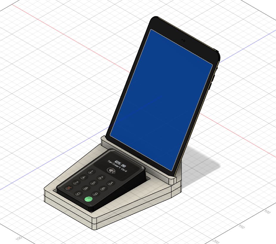 holder for iPad and iZettle