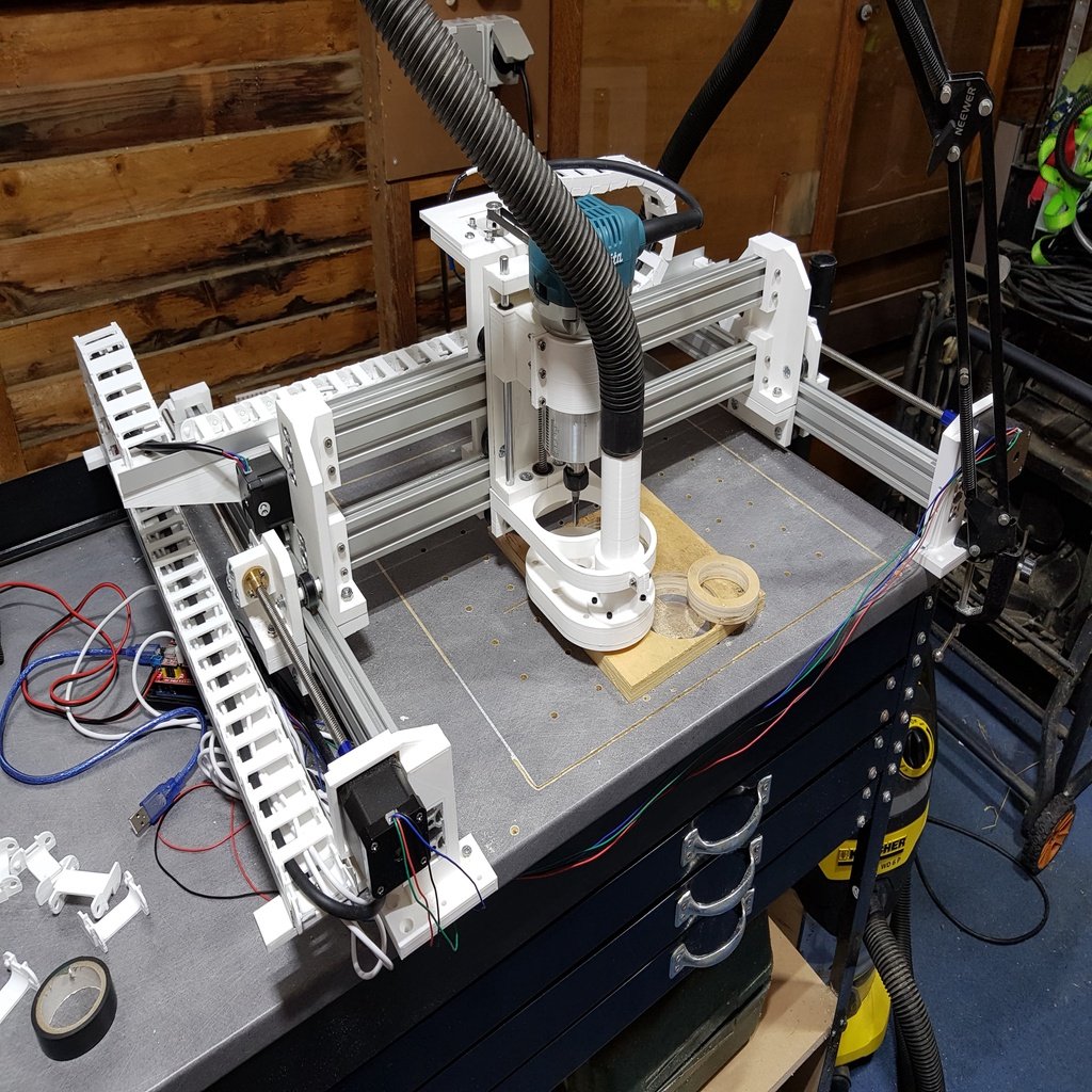 TopsCNC - The new 3D printed CNC Router Version