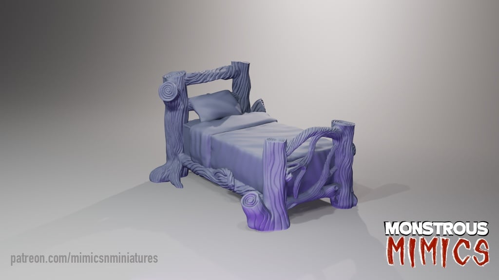 Bed Miniature for Tabletop RPGs