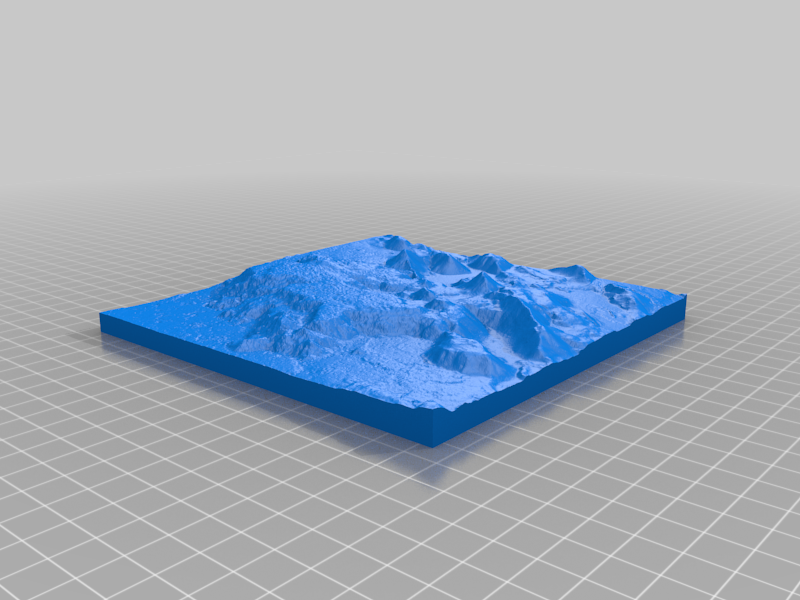 Fagradalsfjall volcano Iceland relief map