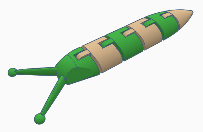Magnetic Flexi Slug (Dual Extrusion)